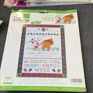 Disney Blustery Day Cross Stitch Kit with Pooh and Piglet